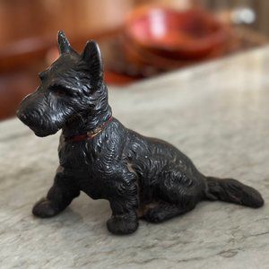 1920's CAST IRON SCOTTIE DOG DOORSTOP, PAPER WEIGHT, BOOKEND